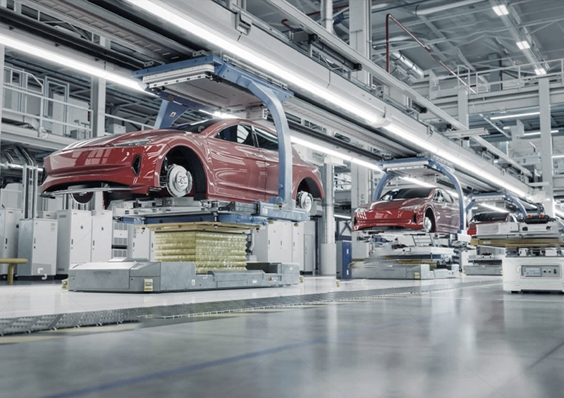 Automobile manufacturing and conveying